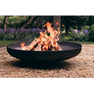 BRASERO ROND 120cm ACIER NOIR