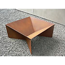 BRASERO MODERNE 60cm ACIER CORTEN