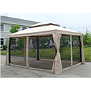 TENTE GAZEBO 3X4 LINHAI (avec moustiquaire)