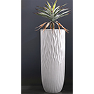 CACHE POT VAGUE BLANC 70cm HOMY
